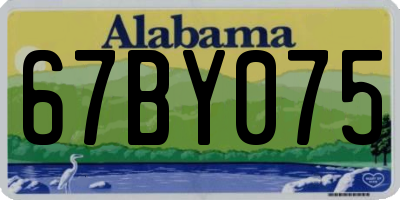 AL license plate 67BY075