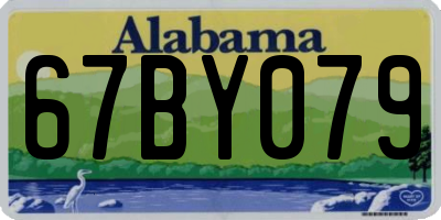 AL license plate 67BY079