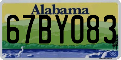 AL license plate 67BY083