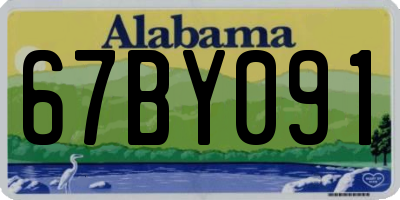AL license plate 67BY091