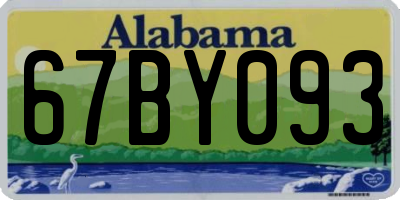 AL license plate 67BY093