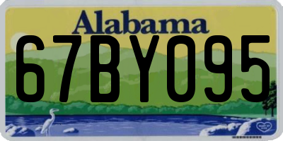 AL license plate 67BY095