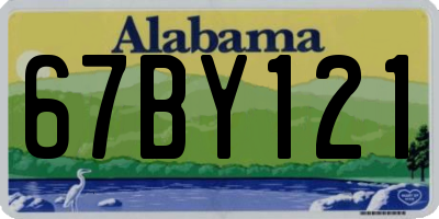 AL license plate 67BY121