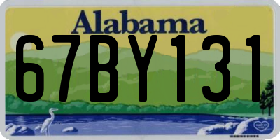 AL license plate 67BY131