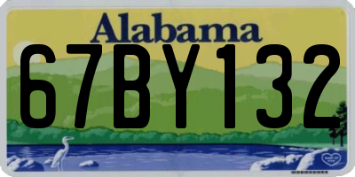 AL license plate 67BY132