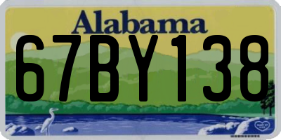 AL license plate 67BY138