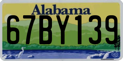 AL license plate 67BY139