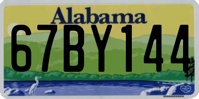 AL license plate 67BY144