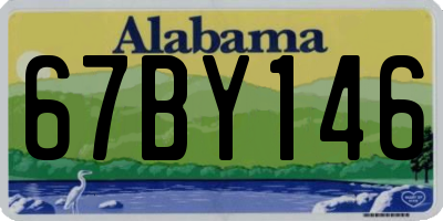 AL license plate 67BY146