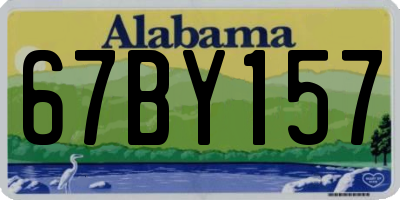 AL license plate 67BY157