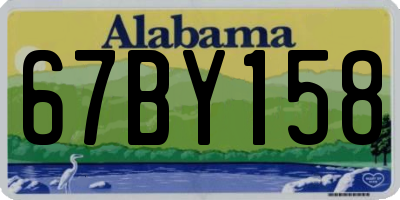 AL license plate 67BY158