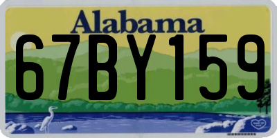 AL license plate 67BY159
