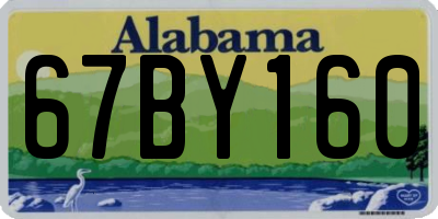AL license plate 67BY160