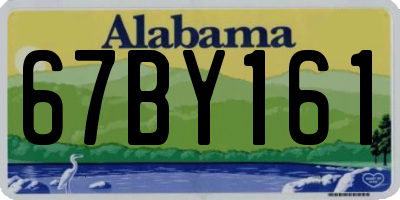 AL license plate 67BY161