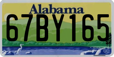 AL license plate 67BY165