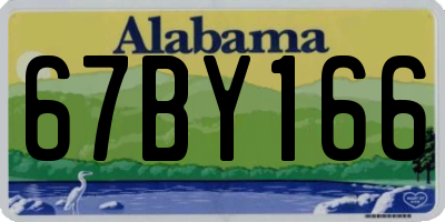 AL license plate 67BY166
