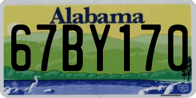 AL license plate 67BY170