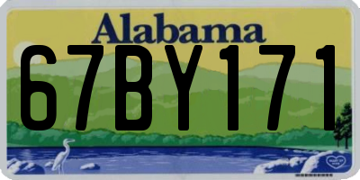 AL license plate 67BY171