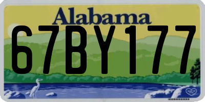 AL license plate 67BY177