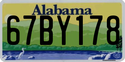 AL license plate 67BY178