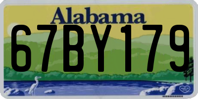 AL license plate 67BY179