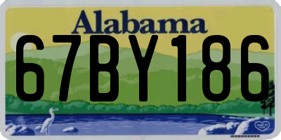 AL license plate 67BY186