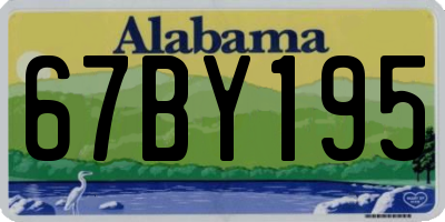 AL license plate 67BY195