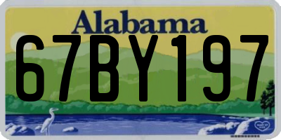 AL license plate 67BY197
