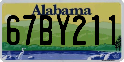 AL license plate 67BY211