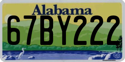 AL license plate 67BY222