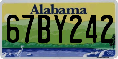 AL license plate 67BY242