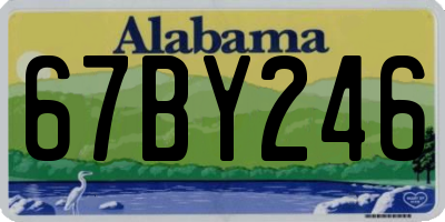AL license plate 67BY246