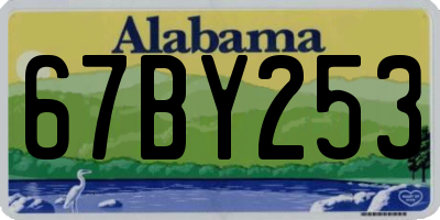 AL license plate 67BY253