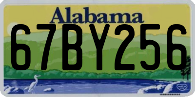 AL license plate 67BY256