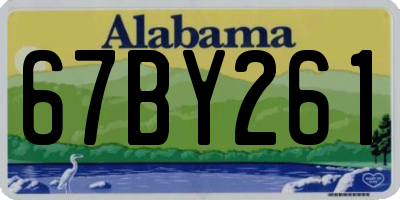 AL license plate 67BY261