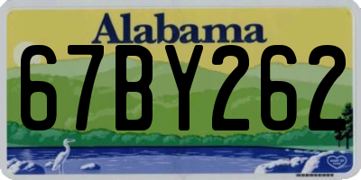 AL license plate 67BY262