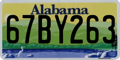 AL license plate 67BY263