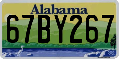 AL license plate 67BY267