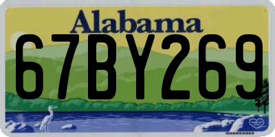 AL license plate 67BY269