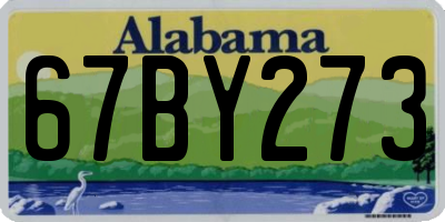 AL license plate 67BY273