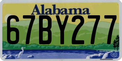 AL license plate 67BY277