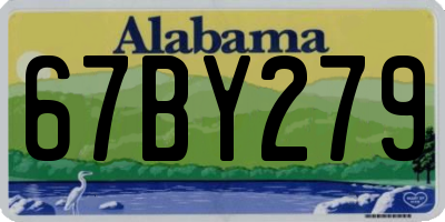 AL license plate 67BY279