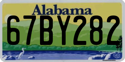 AL license plate 67BY282