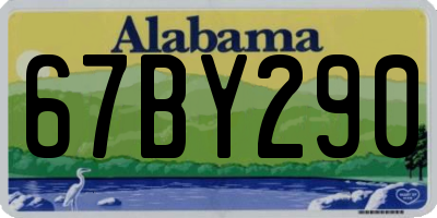 AL license plate 67BY290