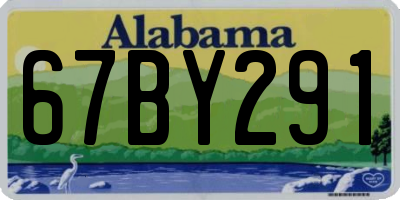 AL license plate 67BY291