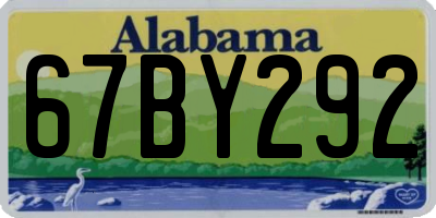 AL license plate 67BY292