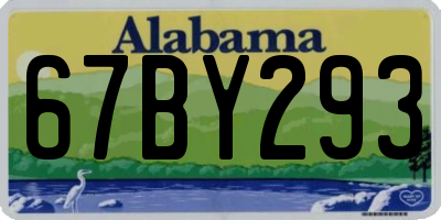 AL license plate 67BY293