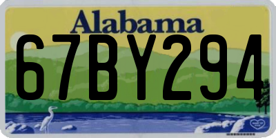 AL license plate 67BY294
