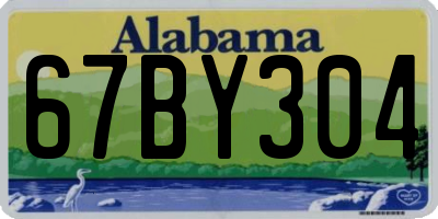 AL license plate 67BY304