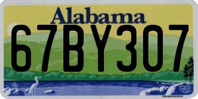 AL license plate 67BY307